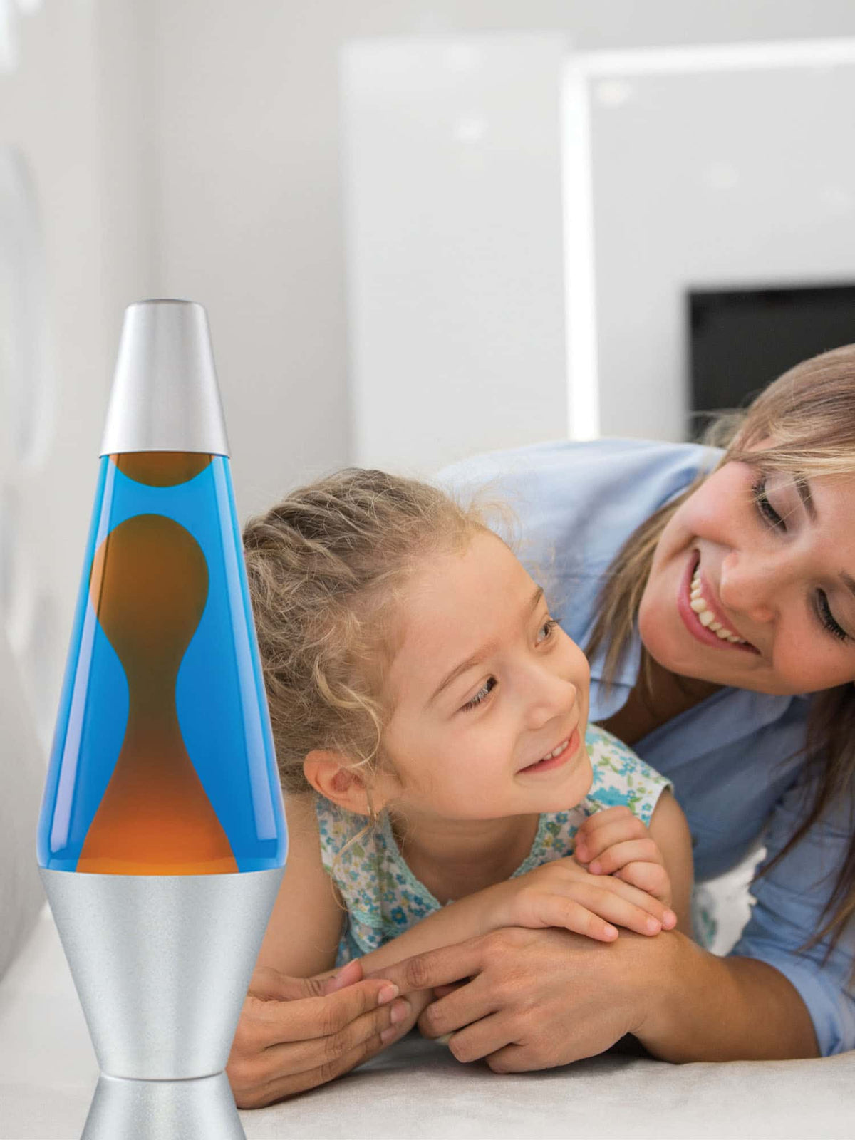 14.5” Lamp – Orange/Blue/Silver