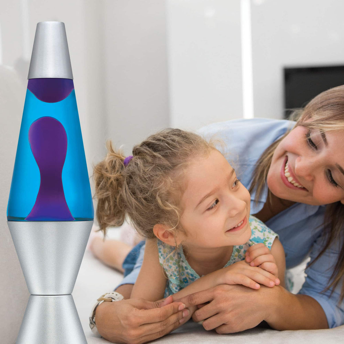 14.5″ Lamp – Purple/Blue/Silver