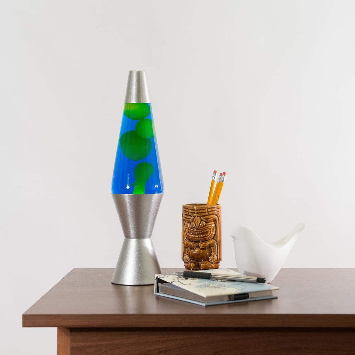 14.5” Lamp – Yellow/Blue/Silver