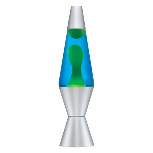14.5” Lamp – Yellow/Blue/Silver