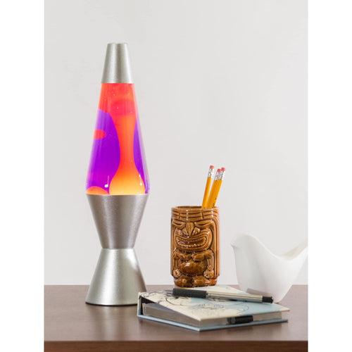 14.5” Lamp – Yellow/Purple/Silver