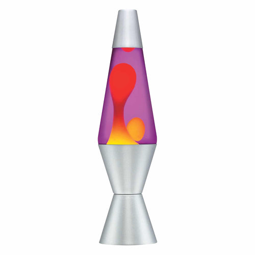 14.5” Lamp – Yellow/Purple/Silver