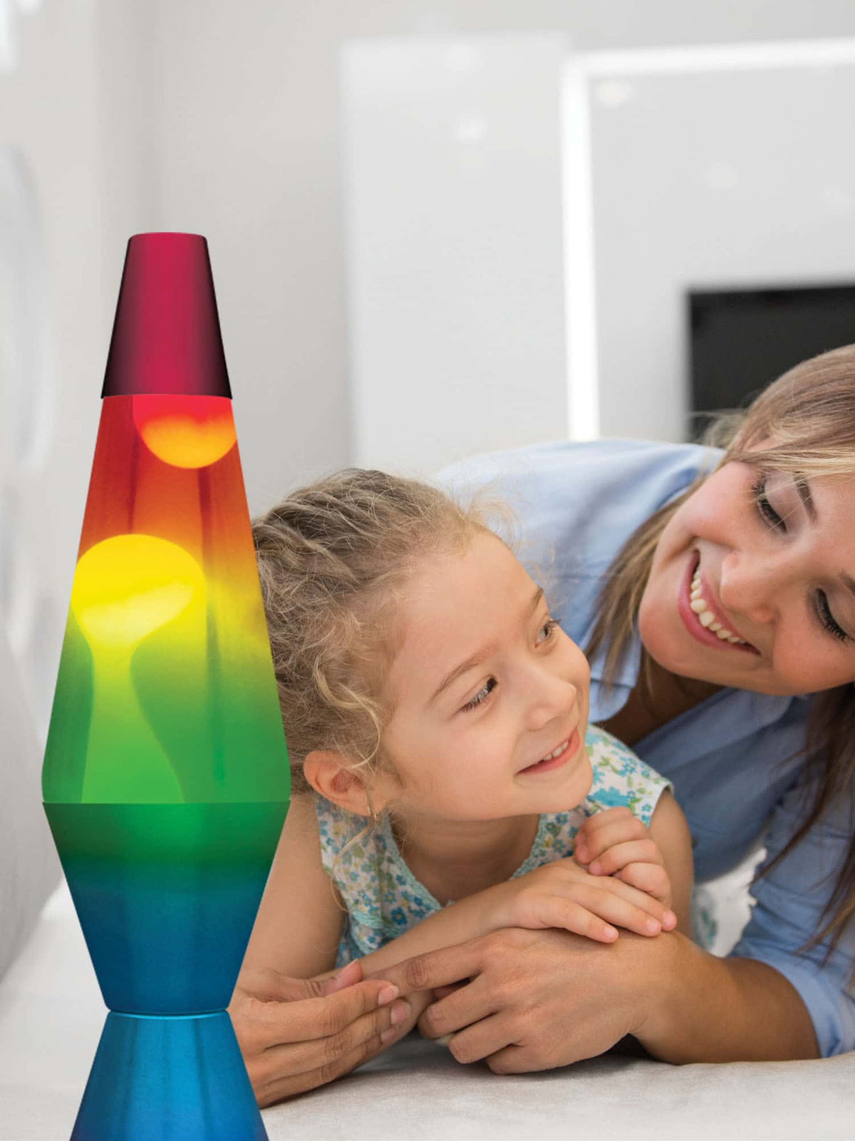 14.5” Lamp Rainbow – White/Clear/Tricolor