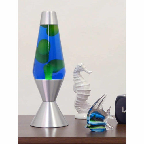 16.3″ Lamp – Yellow/Blue/Silver