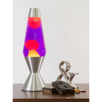 16.3″ Lamp – Yellow/Purple/Silver