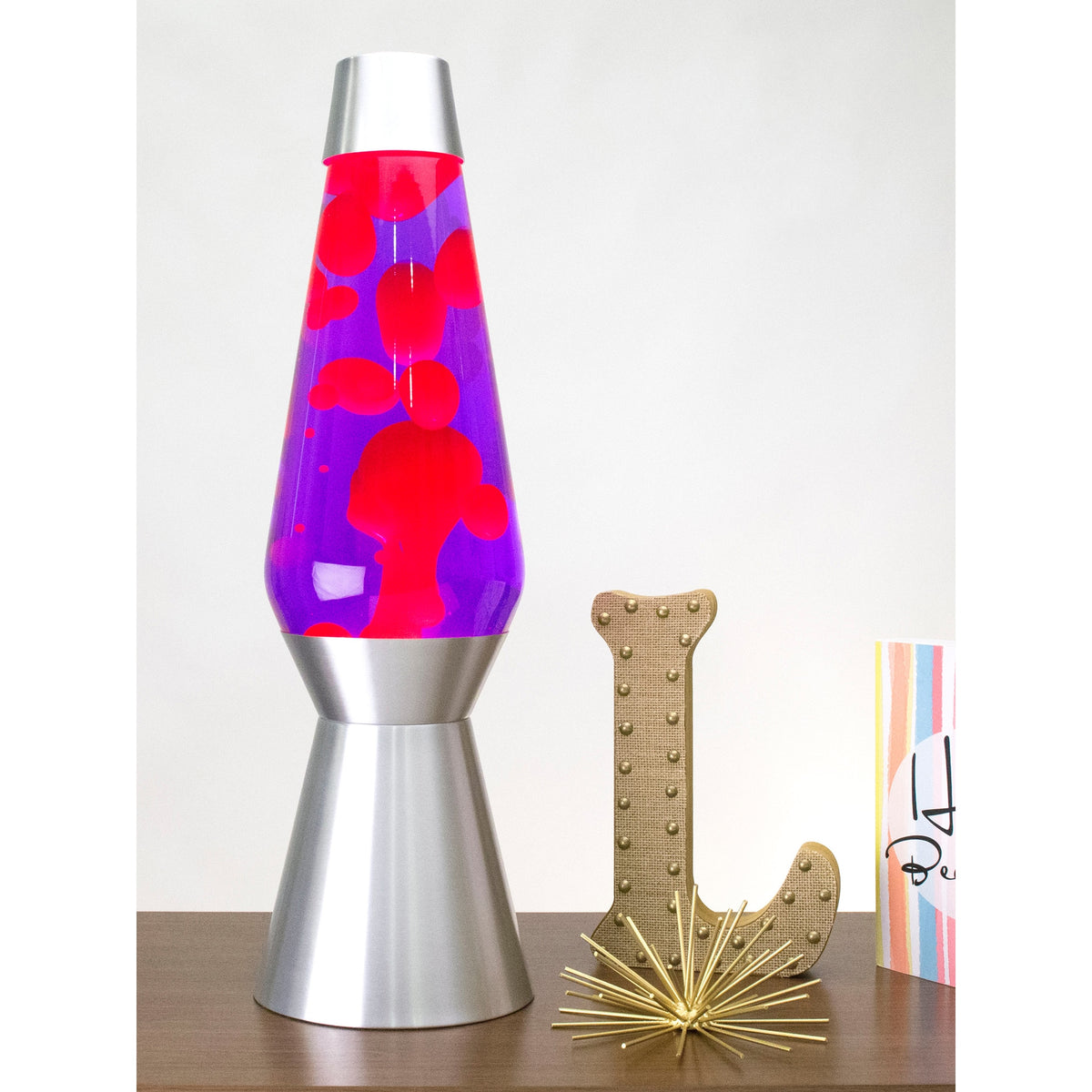 27″ Lamp Grande – Pink/Purple/Silver