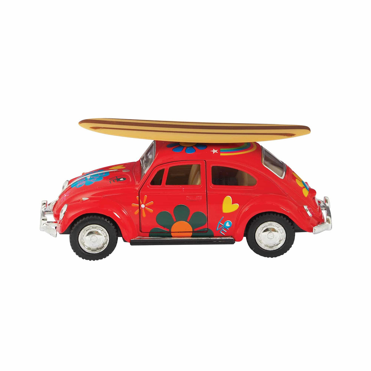 Diecast 1967 Beetle with Surfboard