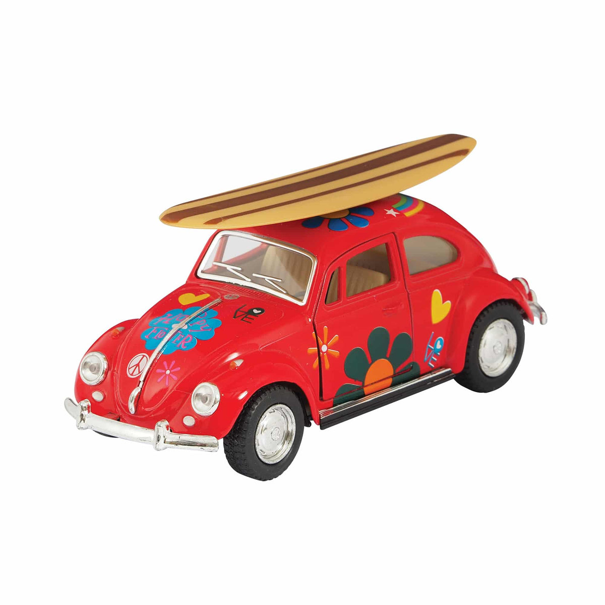 Diecast 1967 Beetle with Surfboard