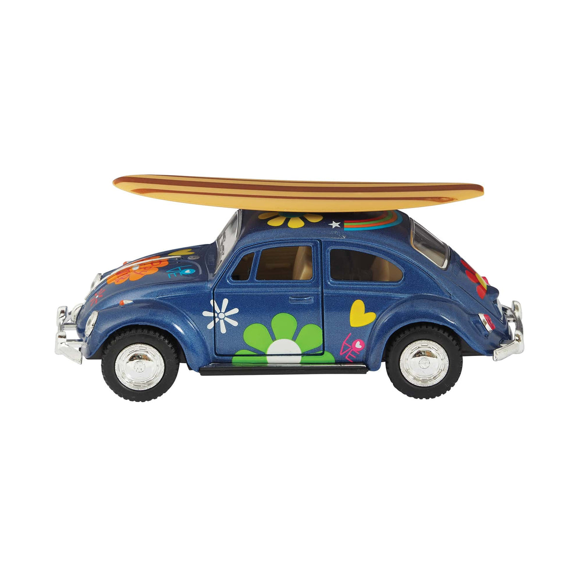 Diecast 1967 Beetle with Surfboard