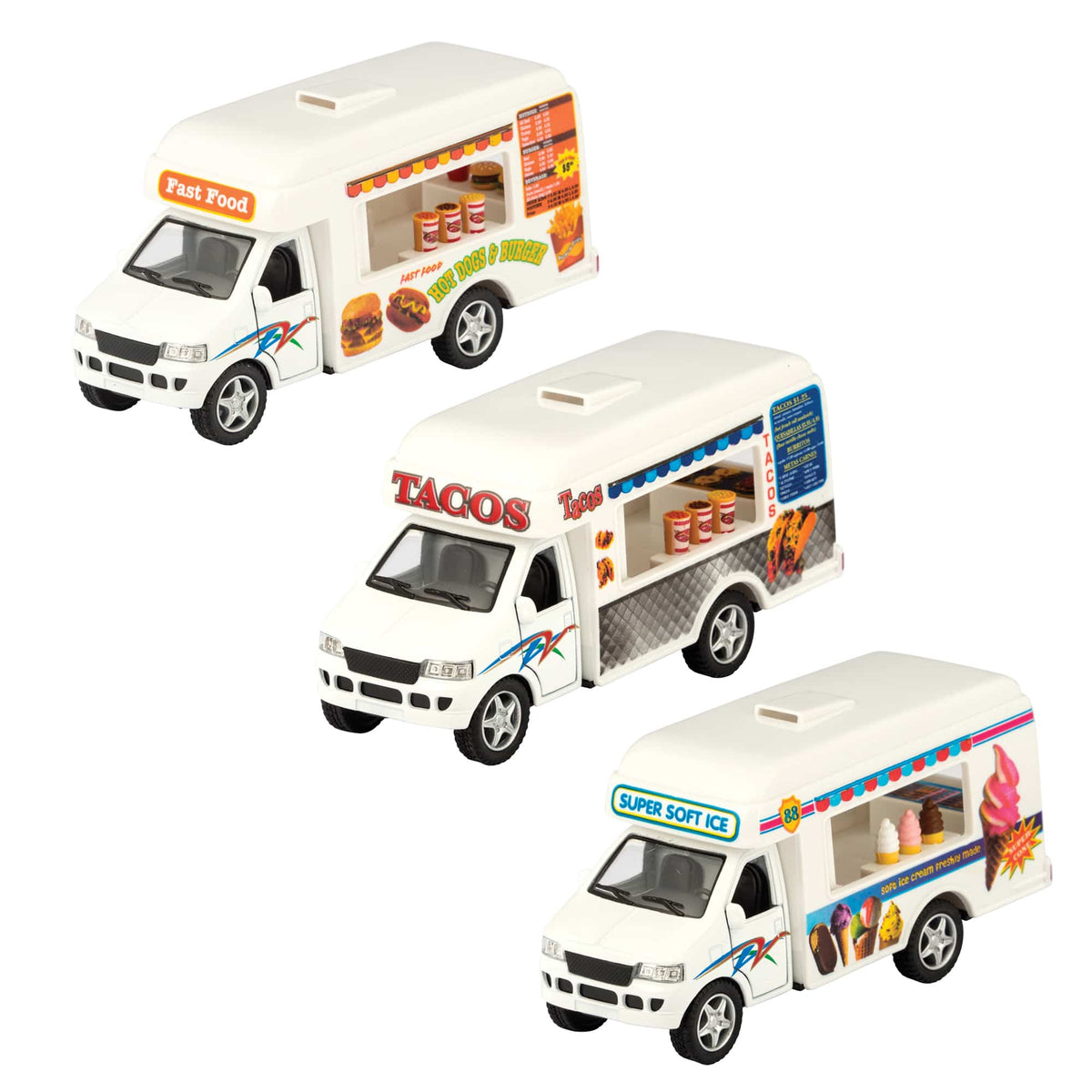 Diecast Food Trucks Ast